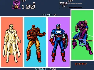 Captain America and The Avengers (2P) / arcade