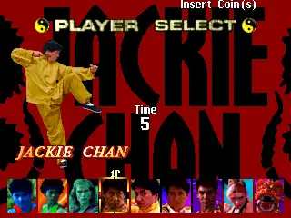 Jackie Chan in Fists of Fire arcade