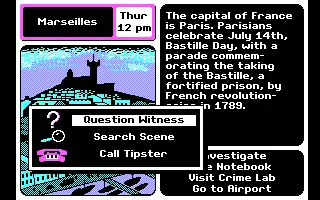 Where in Europe is Carmen Sandiego dos