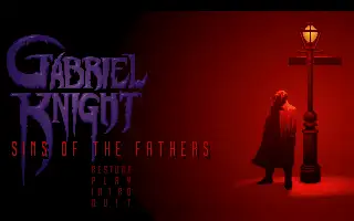 Gabriel Knight - Sins of the Fathers / dosp Title Image