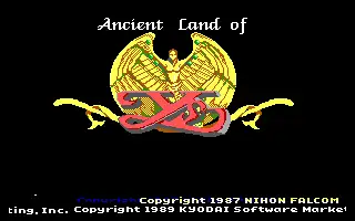 Ys I- Ancient Ys Vanished / dosp Title Image