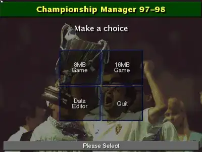 챔피언쉽 매니저 97-98 Title Image
