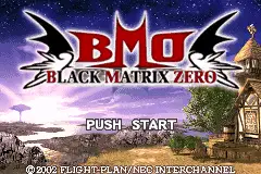 Black Matrix Zero / gba Title Image