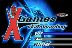 ESPN X- Games Skateboarding / gba Title Image