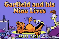 Garfield and His Nine Lives / gba Title Image