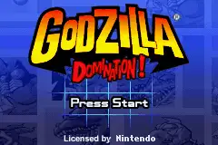 Godzilla Domination / gba Title Image