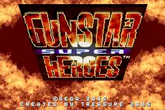 Gunstar Super Heroes / gba Title Image