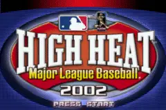 High Heat Major League Baseball 2002 / gba Title Image