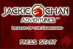 Jackie Chan Adventures- Legend of The Dark Hand / gba Title Image