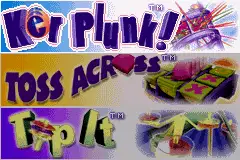 Ker Plunk! Toss Across and Tip It / gba Title Image