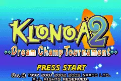 Klonoa 2- Dream Champ Tournament / gba Title Image