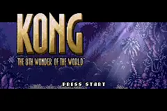 Kong- The 8th Wonder of the World / gba Title Image