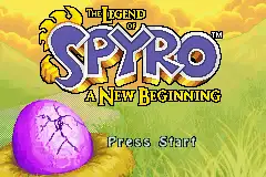 Legend of Spyro- A New Beginning / gba Title Image