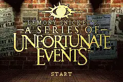 Lemony Snickets A Series of Unfortunate Events / gba Title Image