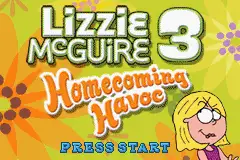 Lizzie McGuire 3- Homecoming Havoc / gba Title Image