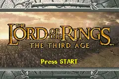 Lord of the Rings- The Third Age / gba Title Image