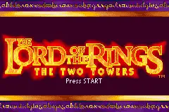 Lord of the Rings- The Two Towers / gba Title Image