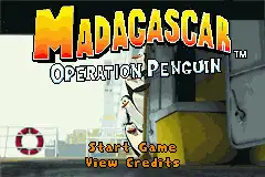 Madagascar- Operation Penguin / gba Title Image