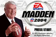 Madden NFL 2004 / gba Title Image