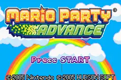 Mario Party Advance / gba Title Image