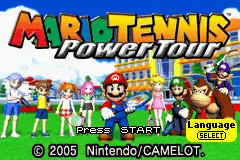 Mario Tennis Advance- Power Tour / gba Title Image