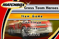 Matchbox Cross Town Heroes / gba Title Image