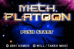 Mech Platoon / gba Title Image