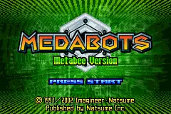 Medabots- Metabee Version / gba Title Image