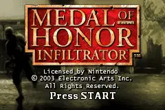 Medal of Honor- Infiltrator / gba Title Image