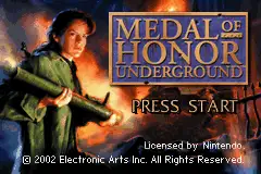 Medal of Honor- Underground / gba Title Image