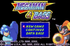 Megaman & Bass / gba Title Image