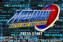 Megaman Battle Chip Challenge / gba Title Image