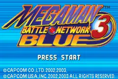 Megaman Battle Network 3- Blue / gba Title Image