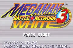 Megaman Battle Network 3- White / gba Title Image
