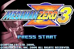 Megaman Zero 3 / gba Title Image