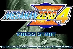 Megaman Zero 4 / gba Title Image