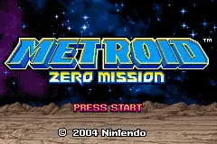 Metroid- Zero Mission / gba Title Image