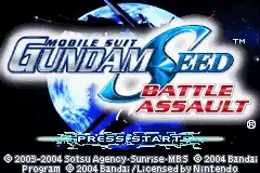 Mobile Suit Gundam Seed- Battle Assault / gba Title Image