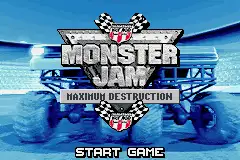 Monster Jam- Maximum Destruction / gba Title Image