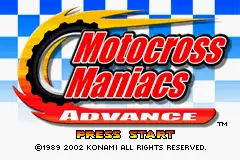 Motocross Maniacs Advance / gba Title Image