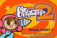 Mr Driller 2 / gba Title Image