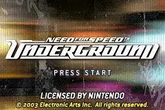 Need for Speed- Underground / gba