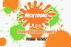 Nicktoons- Freeze Frame Frenzy / gba Title Image