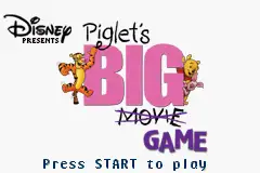 Piglets Big Game / gba Title Image