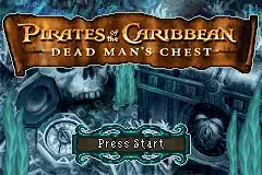 Pirates of the Caribbean- Dead Mans Chest / gba Title Image