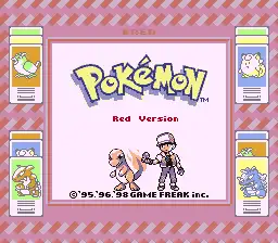 Pokemon- Red Version / gba Title Image