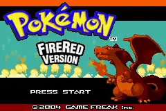 Pokemon- Fire Red Version / gba Title Image