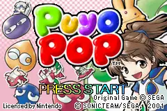 Puyo Pop / gba Title Image