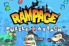 Rampage Puzzle Attack / gba Title Image