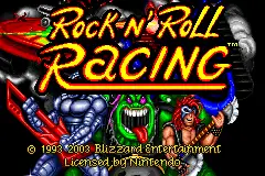 Rock N Roll Racing / gba Title Image